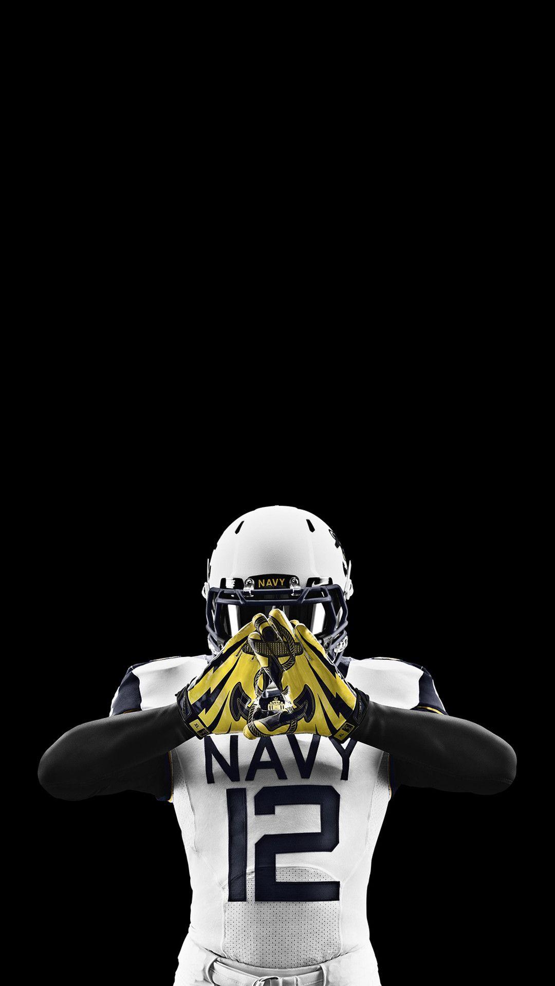 1080x1920 Navy Football Wallpaper