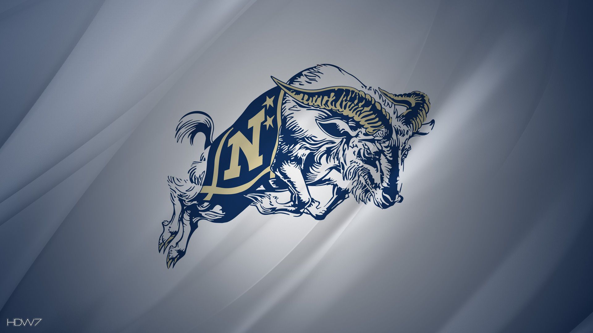 1920x1080 Navy Football Logo Wallpaper