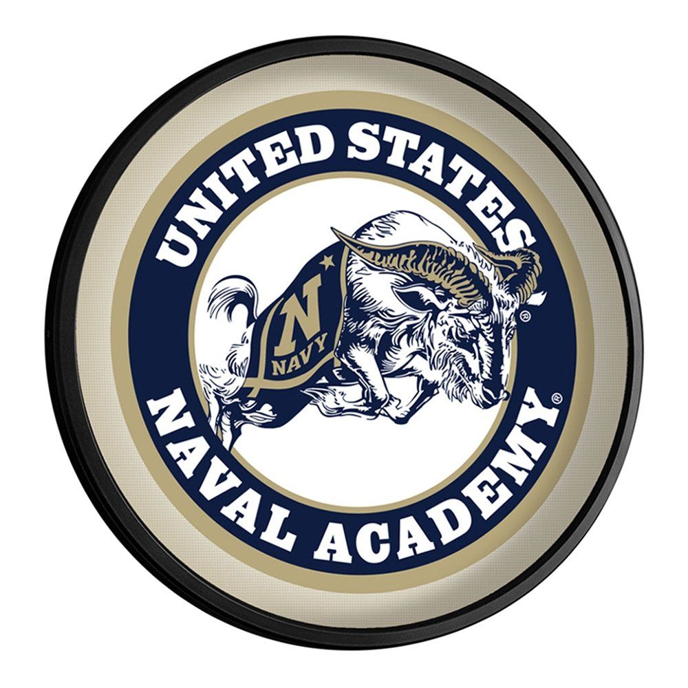 1000x1000 Navy Midshipmen: Bill The Goat Slimline Lighted Wall Sign Fan Brand