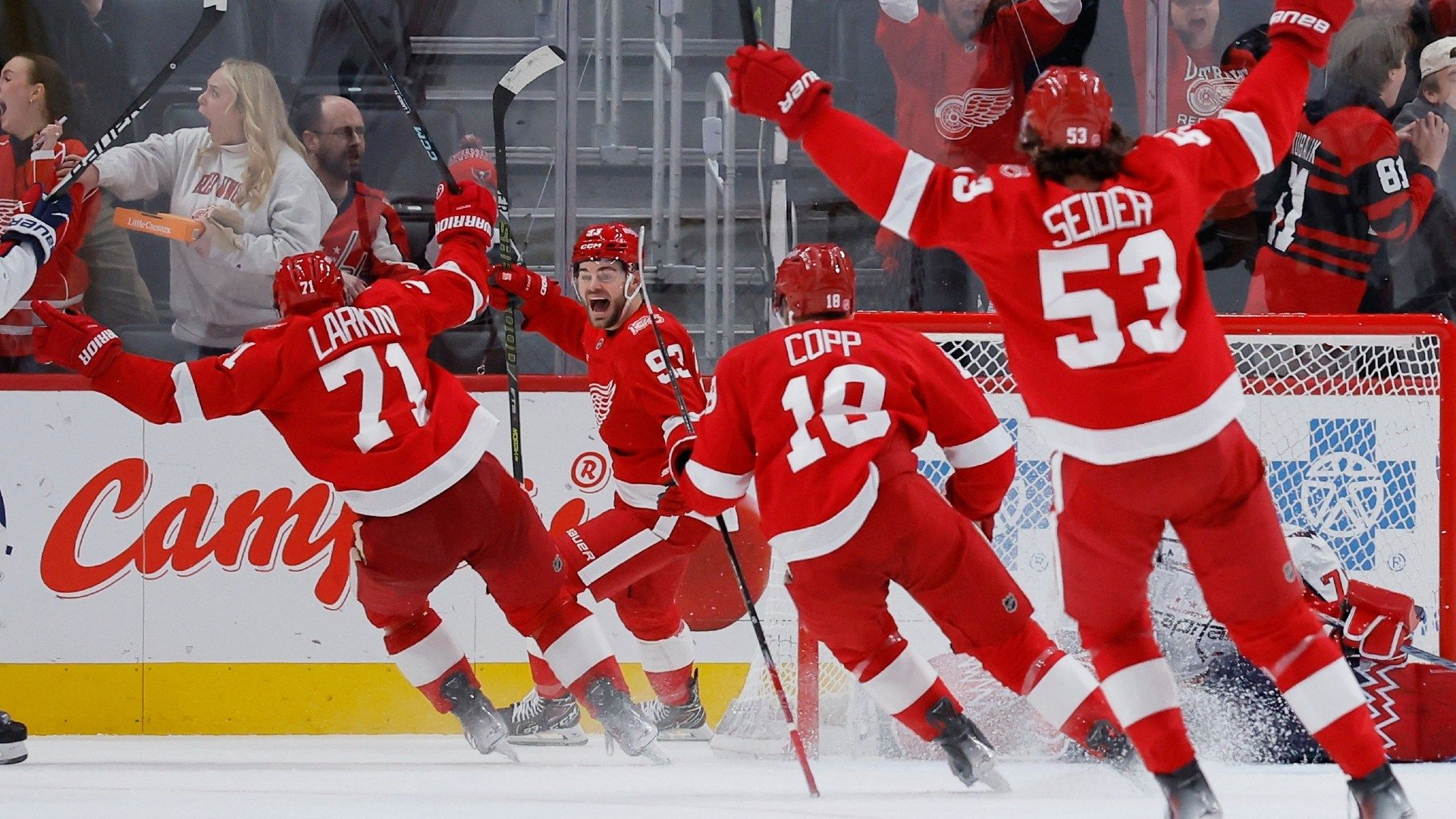 1920x1080 Red Wings' DeBrincat Scores Game Tying Goal On Bizarre Deflection