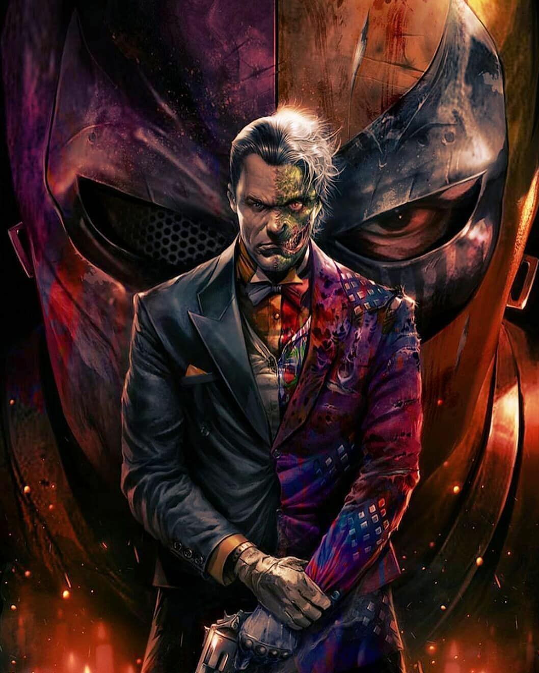 1058x1322 Two Face DC Comics Wallpaper