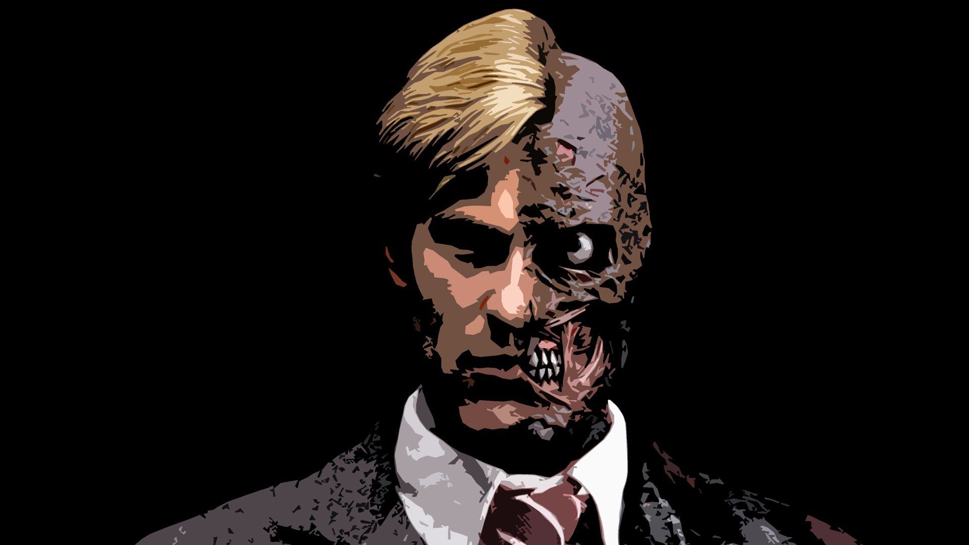 1920x1080 The Dark Knight Two Face Wallpaper