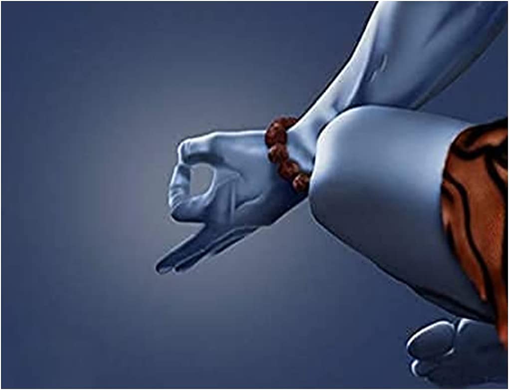 1021x783 SoulSpaze Shiva Gyan Mudra Hand Painted On Canvas (100x150cm X1) : Amazon.sg: Home