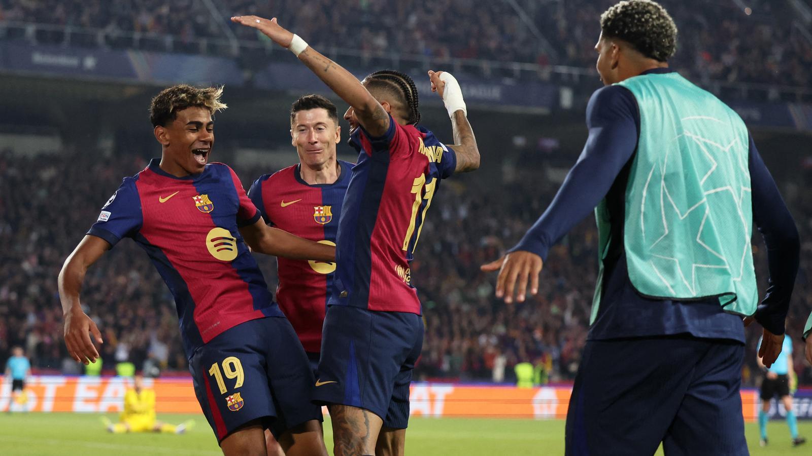 1600x900 Barça: Lamine Yamal, Raphinha, and Lewandowski have already surpassed Messi, Suárez, and Neymar's numbers from last season's Champions League campaign