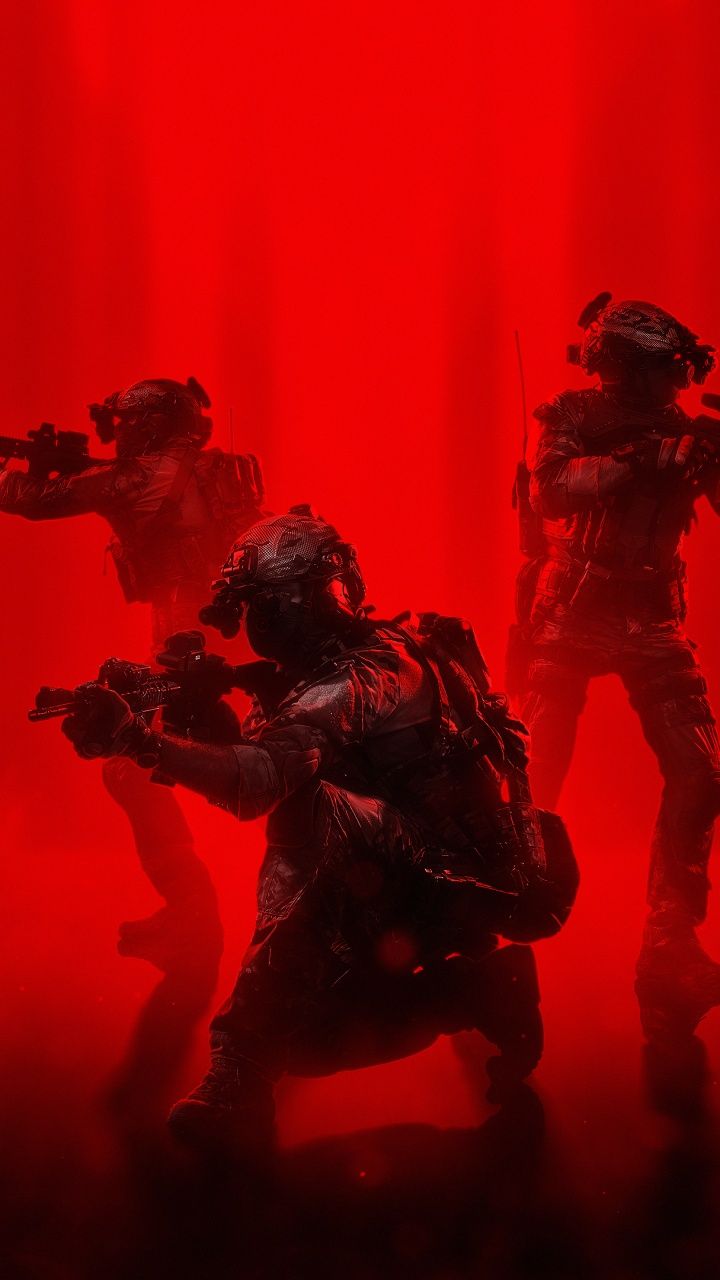 720x1280 Soldiers Wallpaper 4K, Operation, Red background