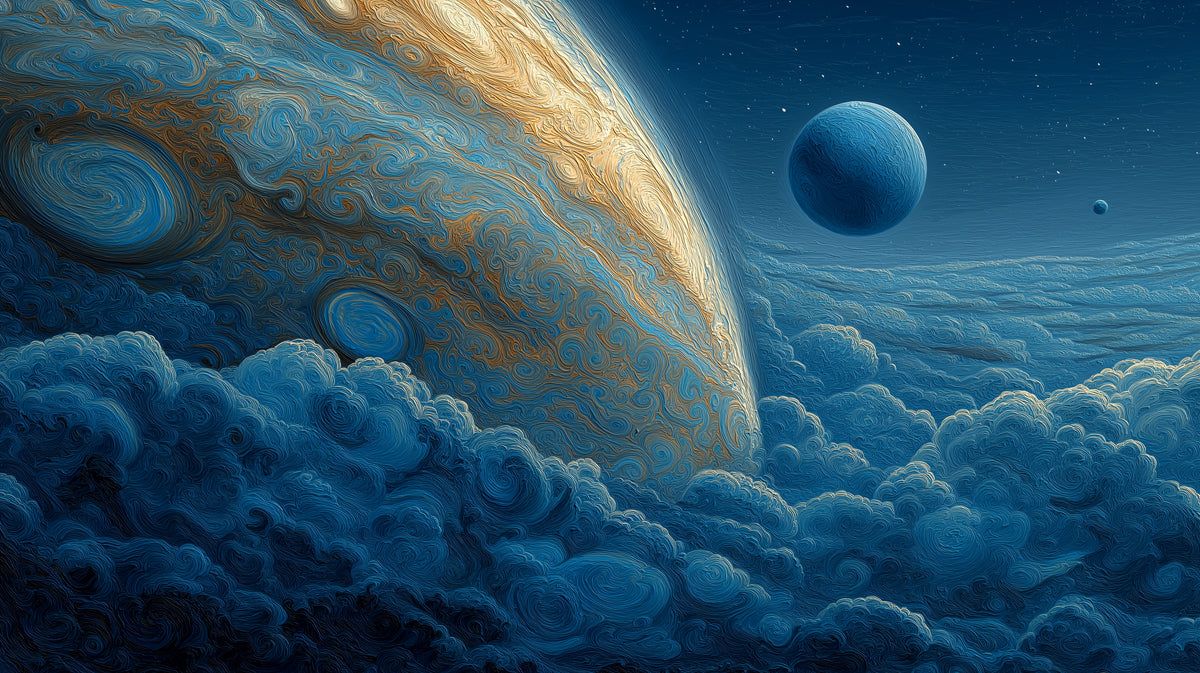 1200x673 Cosmic Gas Giant Mural Wallpaper