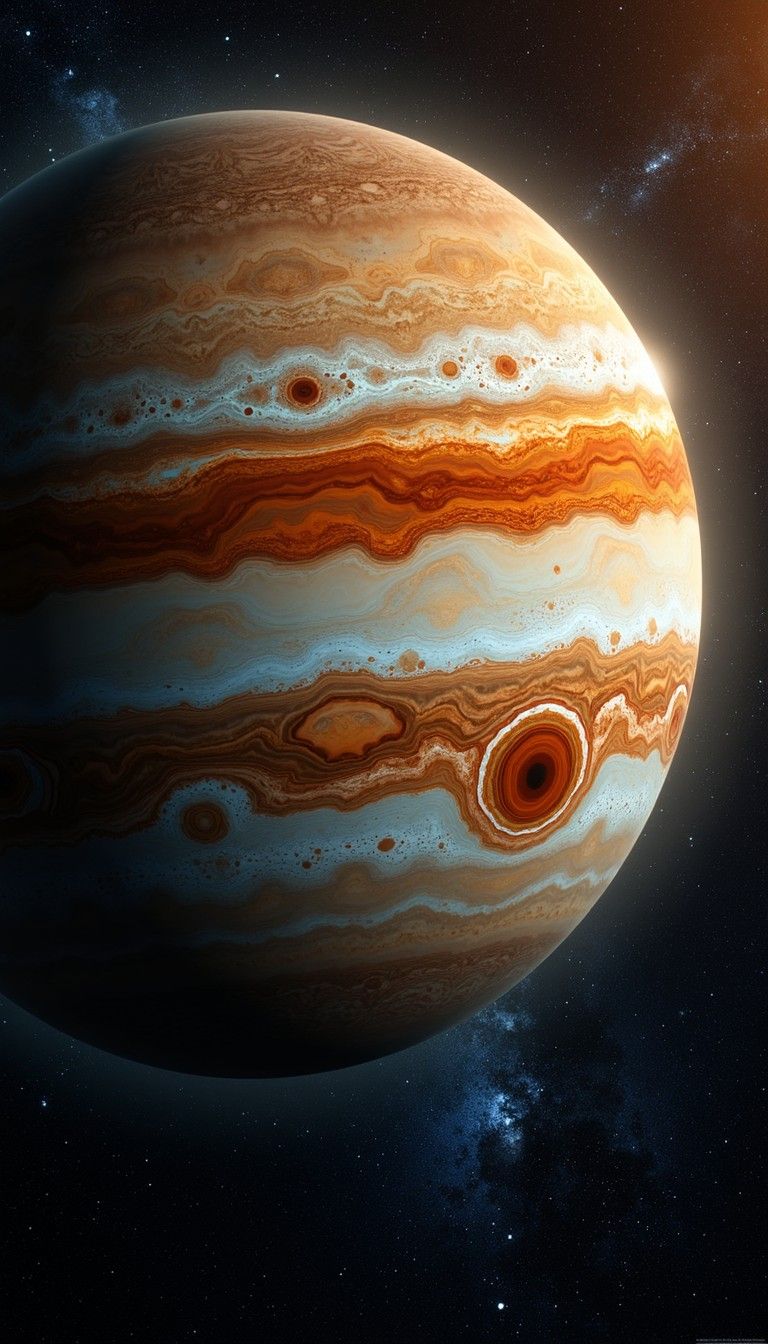 768x1344 Download Gas Giant Beauty Image, Planet, Space