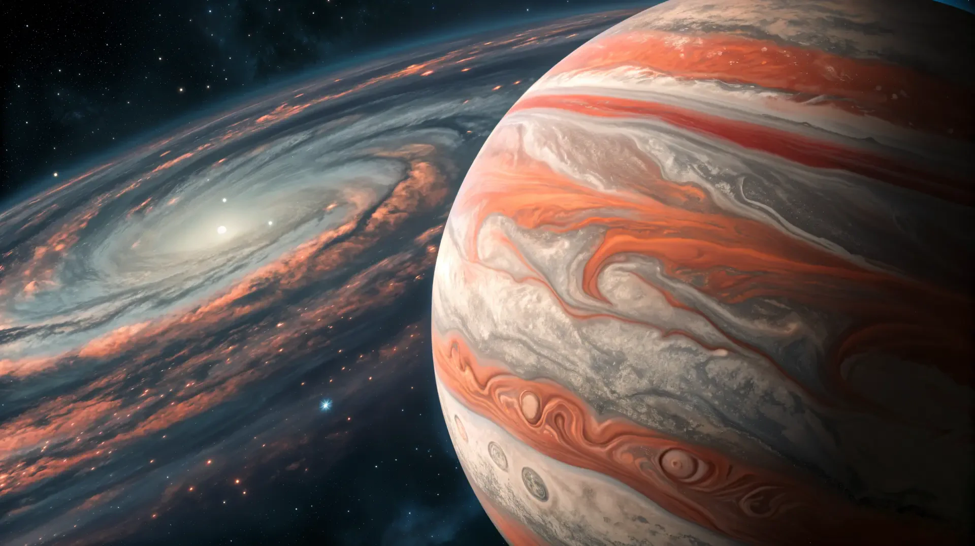 1920x1075 Majestic Gas Giant: A Stunning 4K Ultra HD Wallpaper