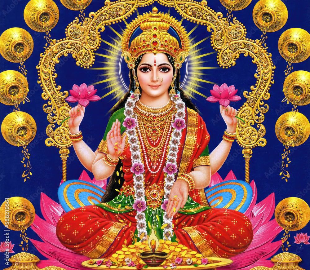 1000x871 Wealthy Wonders Lakshmi Ji Wallpaper