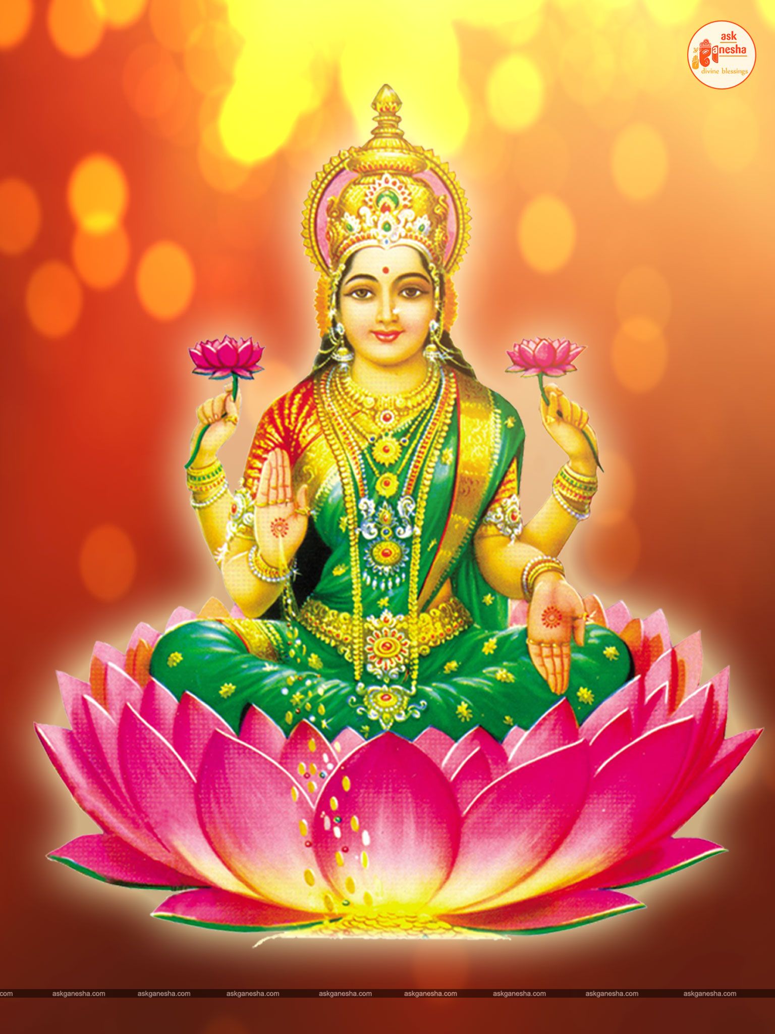 1536x2048 Lakshmi Wallpaper [HD]. Download Free Image on Askganesha