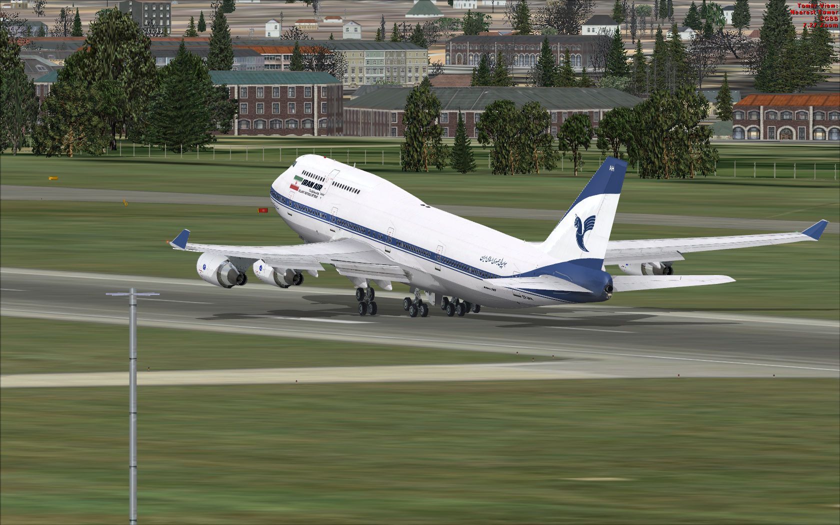 1680x1050 Iran Air Boeing 747 400 (Old Colors)