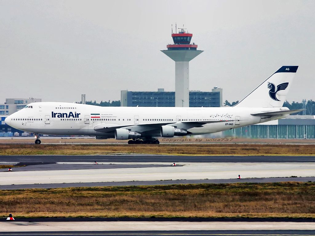 1024x768 Iran Air Boeing 747 200 In FRA (EP IAG). Shot From So