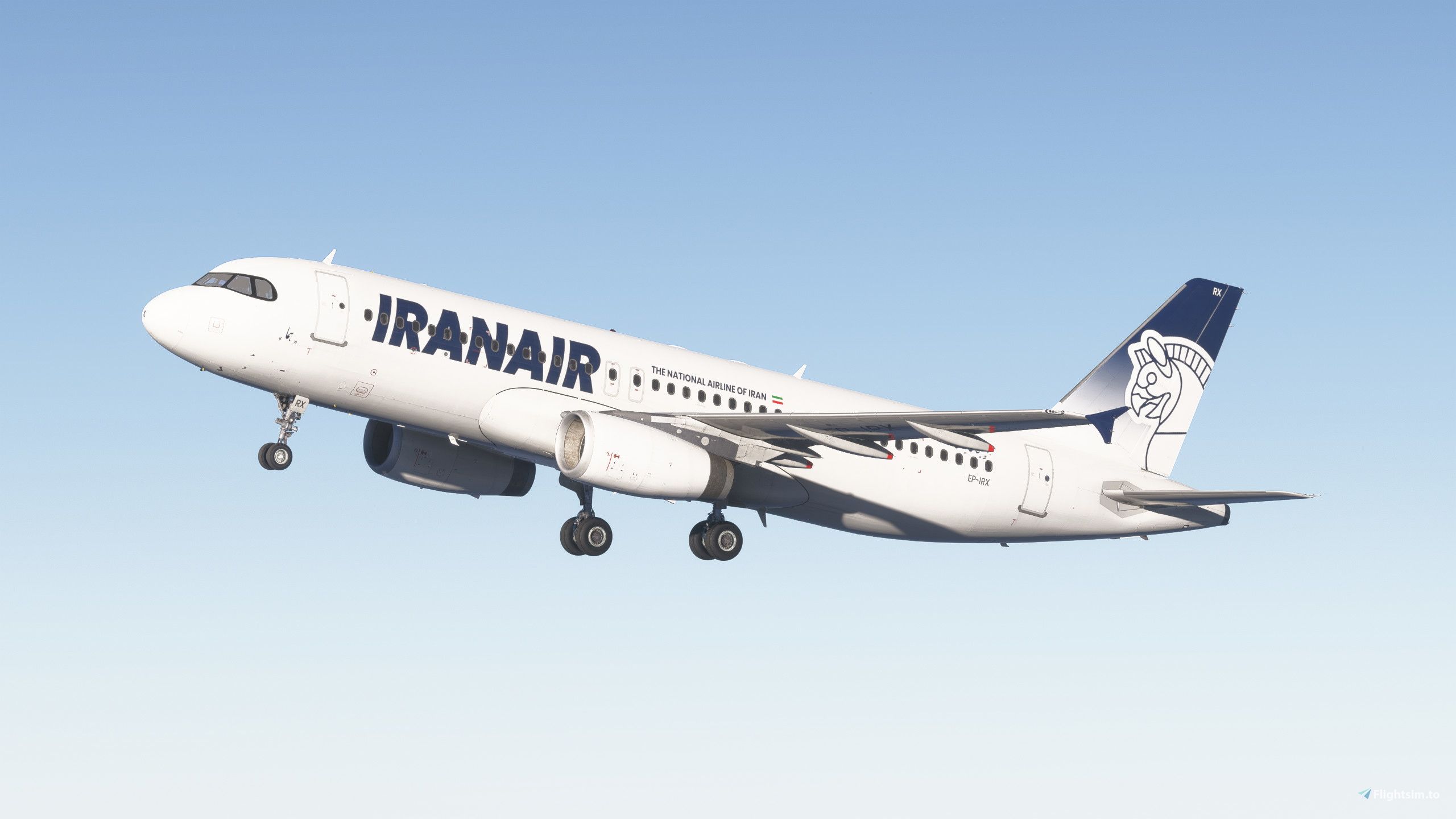 2560x1440 Iran Air EP IRX Fenix A320 IAE Fictional Concept Livery With Cabin Liveries For MSFS