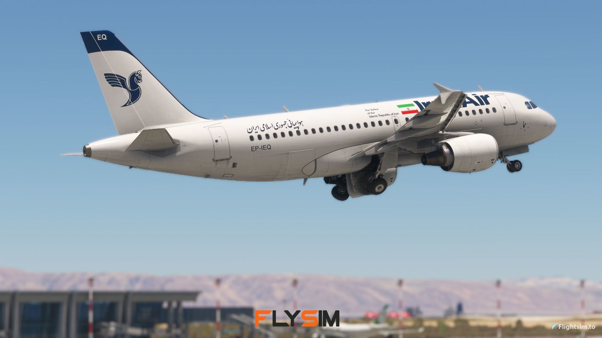 1920x1080 IranAir. EP IEQ. Fenix A319 Liveries For MSFS