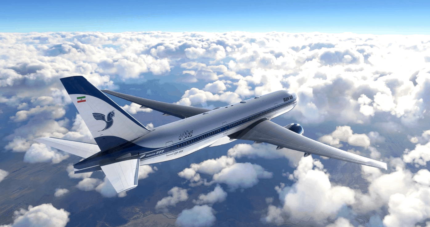 1396x737 Iran Air Old Livery CS 777 200 V1.0 2020 Liveries Mod