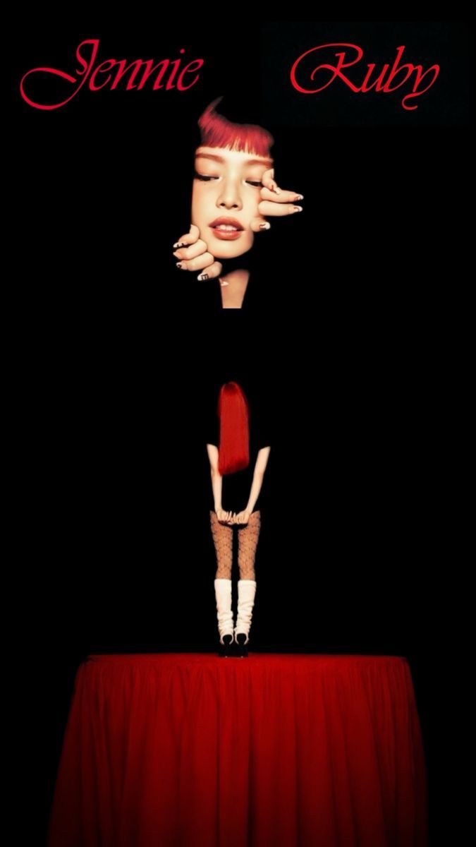 675x1200 Jennie Wallpaper. Ruby red jennie wallpaper, Red jennie aesthetic wallpaper, Kpop jennie