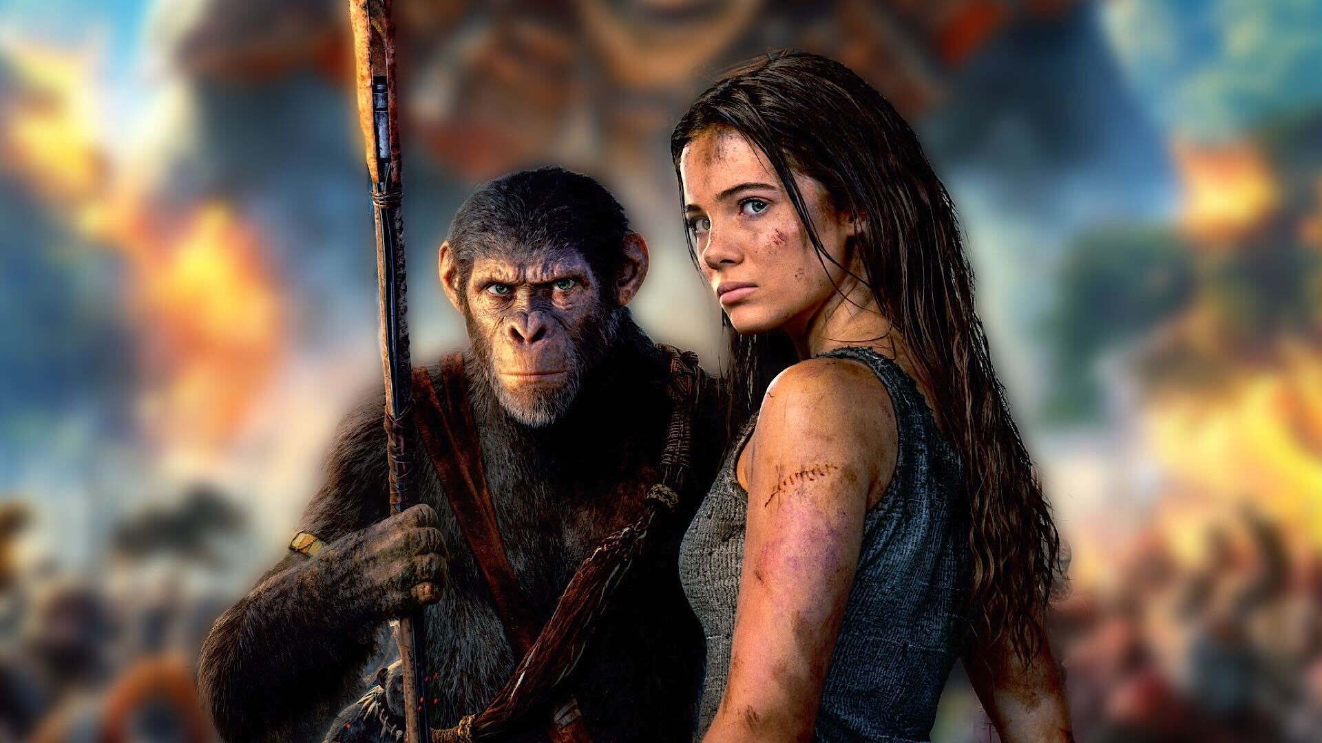1920x1080 Kingdom of the Planet of the Apes Director Teases a 'Raw' Cut with the Actors Before VFX