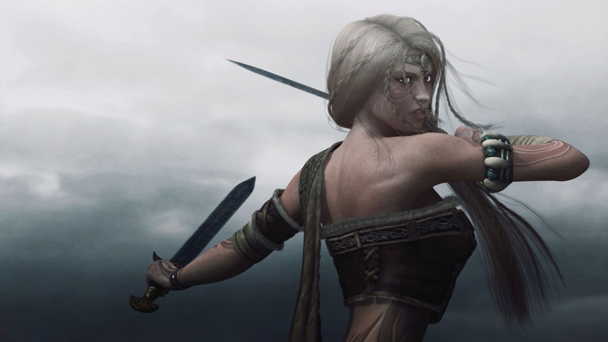 1244x700 Viking Women Warriors Wallpaper