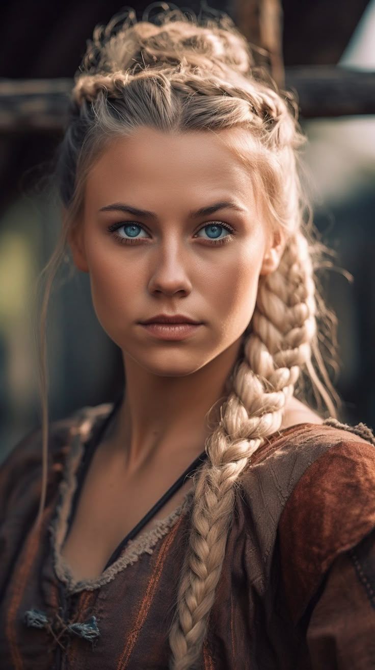 736x1313 Beautiful Viking Woman. AI Generated Art