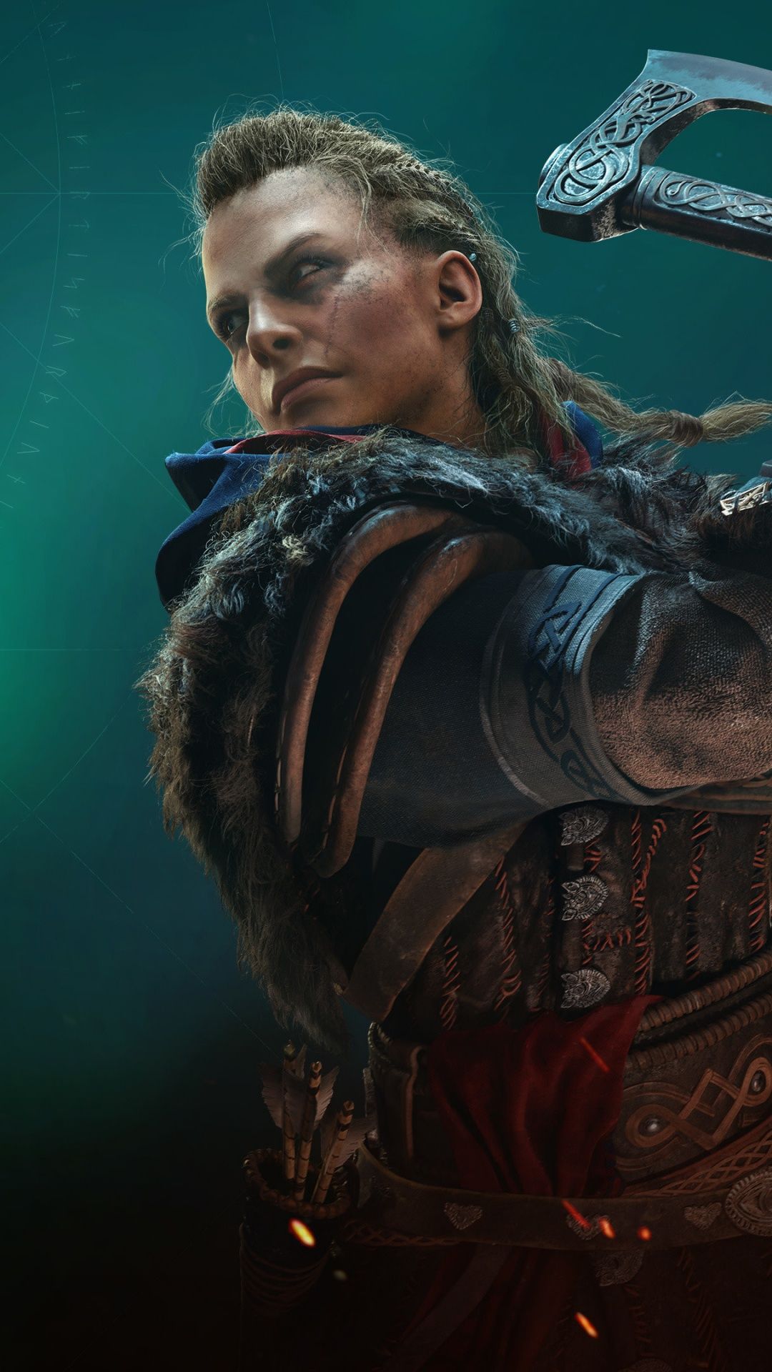 1080x1920 Female Eivor Wallpaper 4K, Viking raider