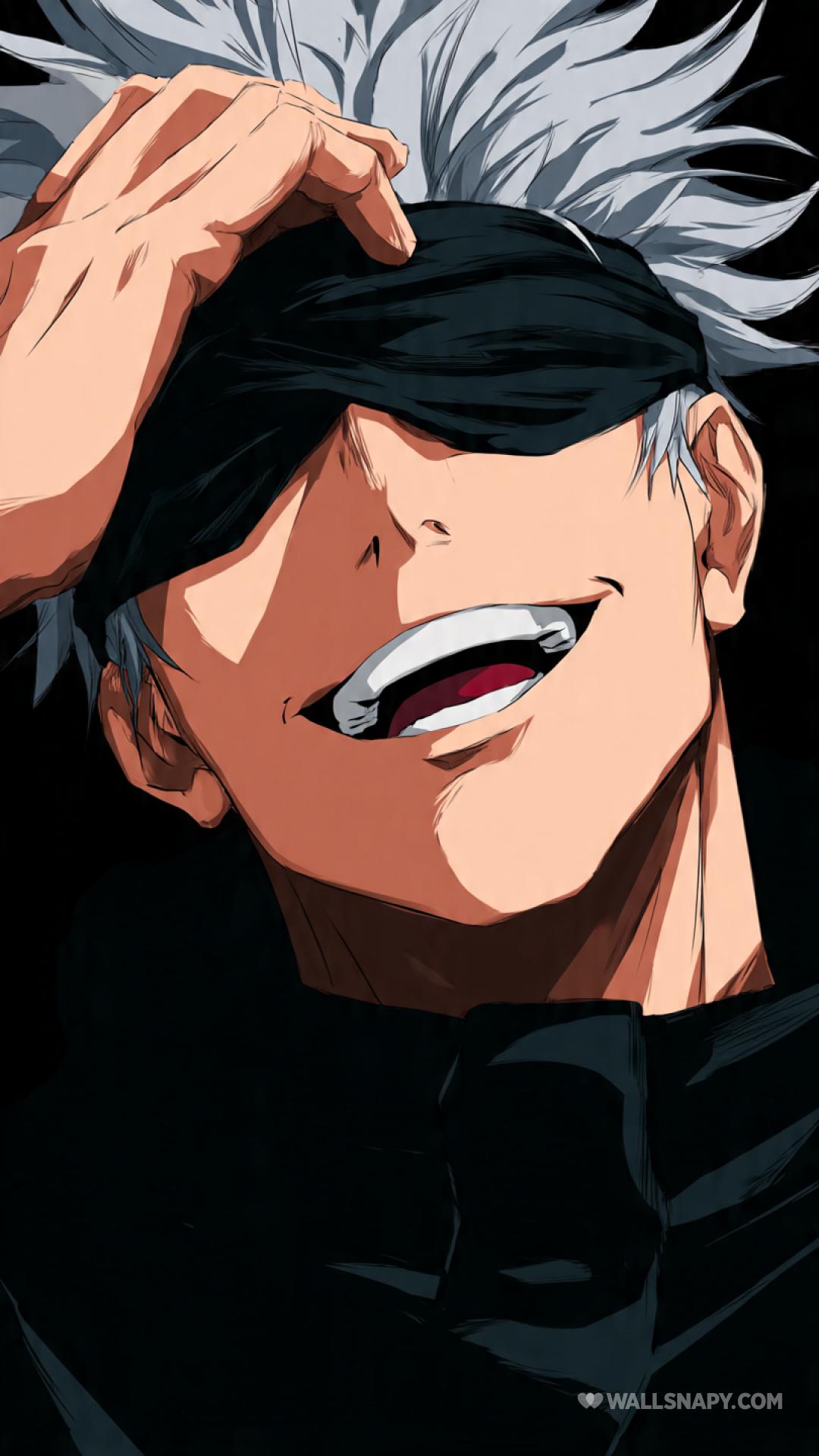 1080x1920 Gojo satoru smiling sensei anime style wallpaper