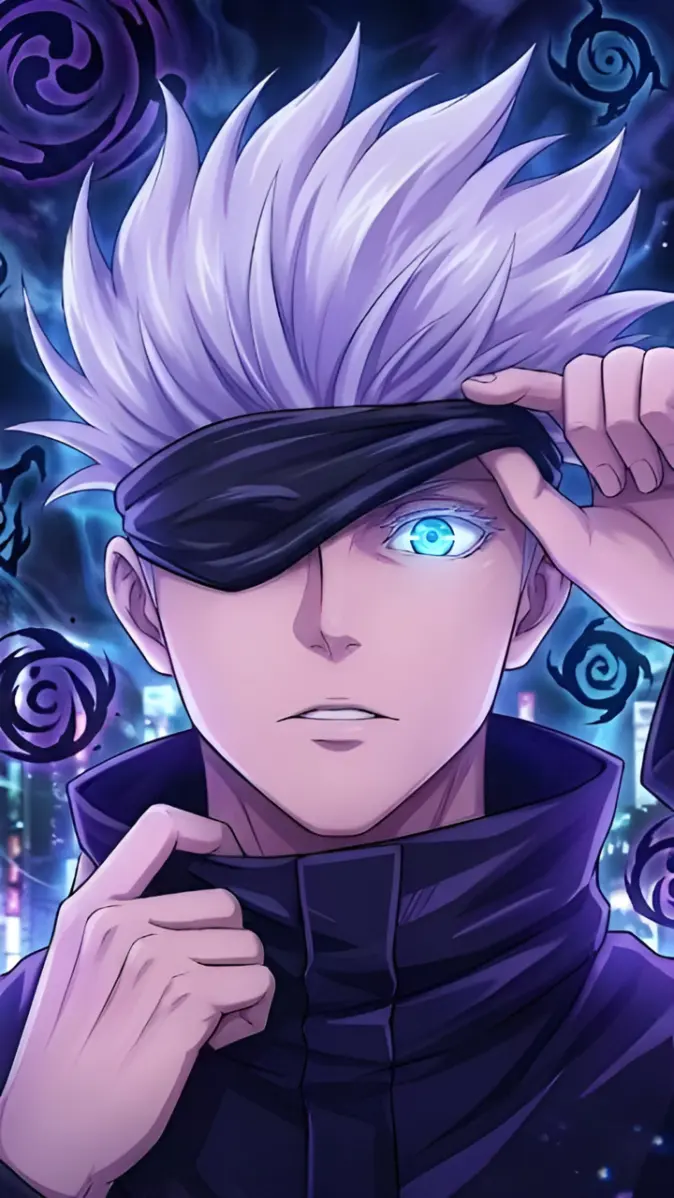 674x1198 Satoru gojo wallpaper