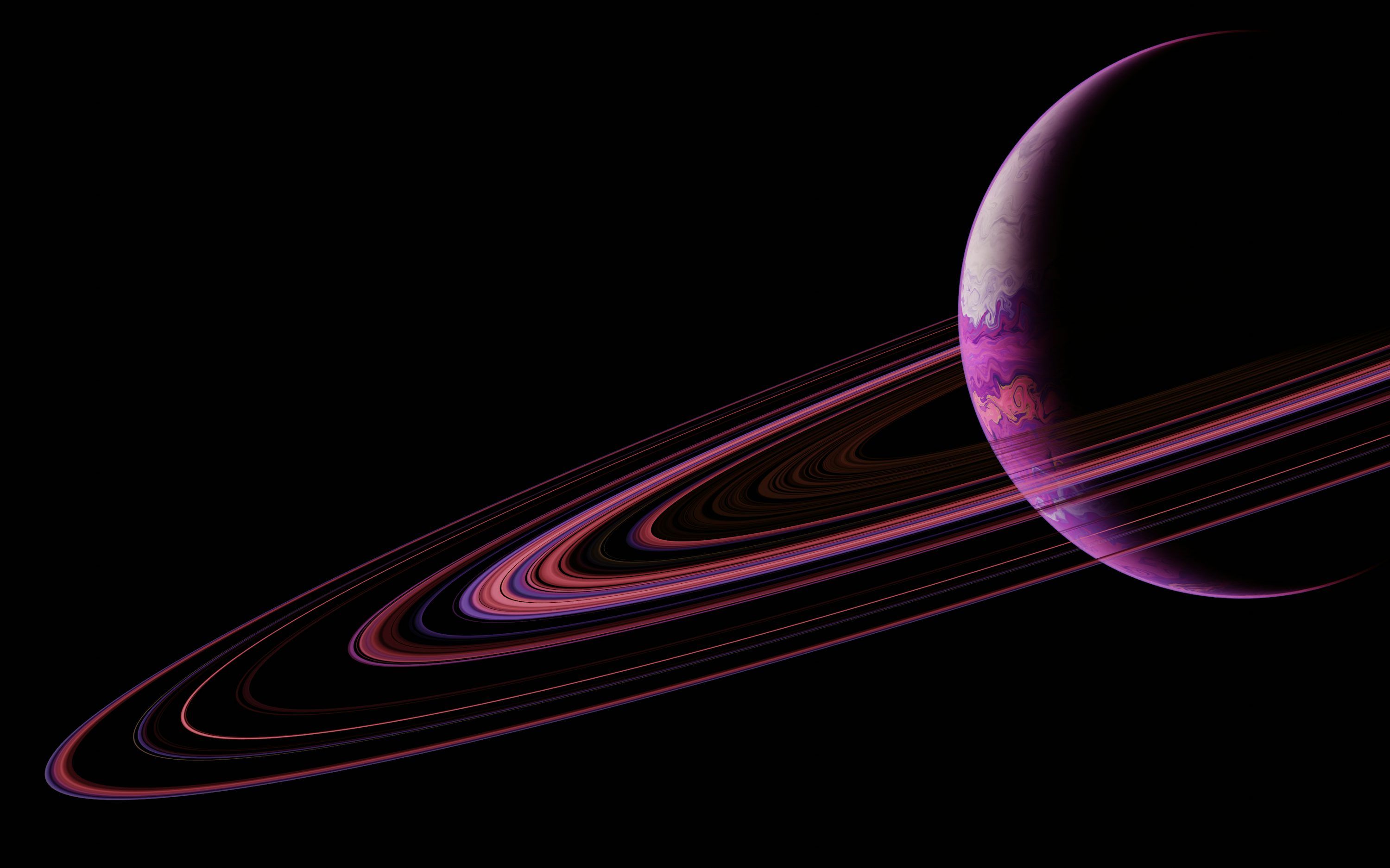 3000x1875 Stylized illustration of a ringed planet