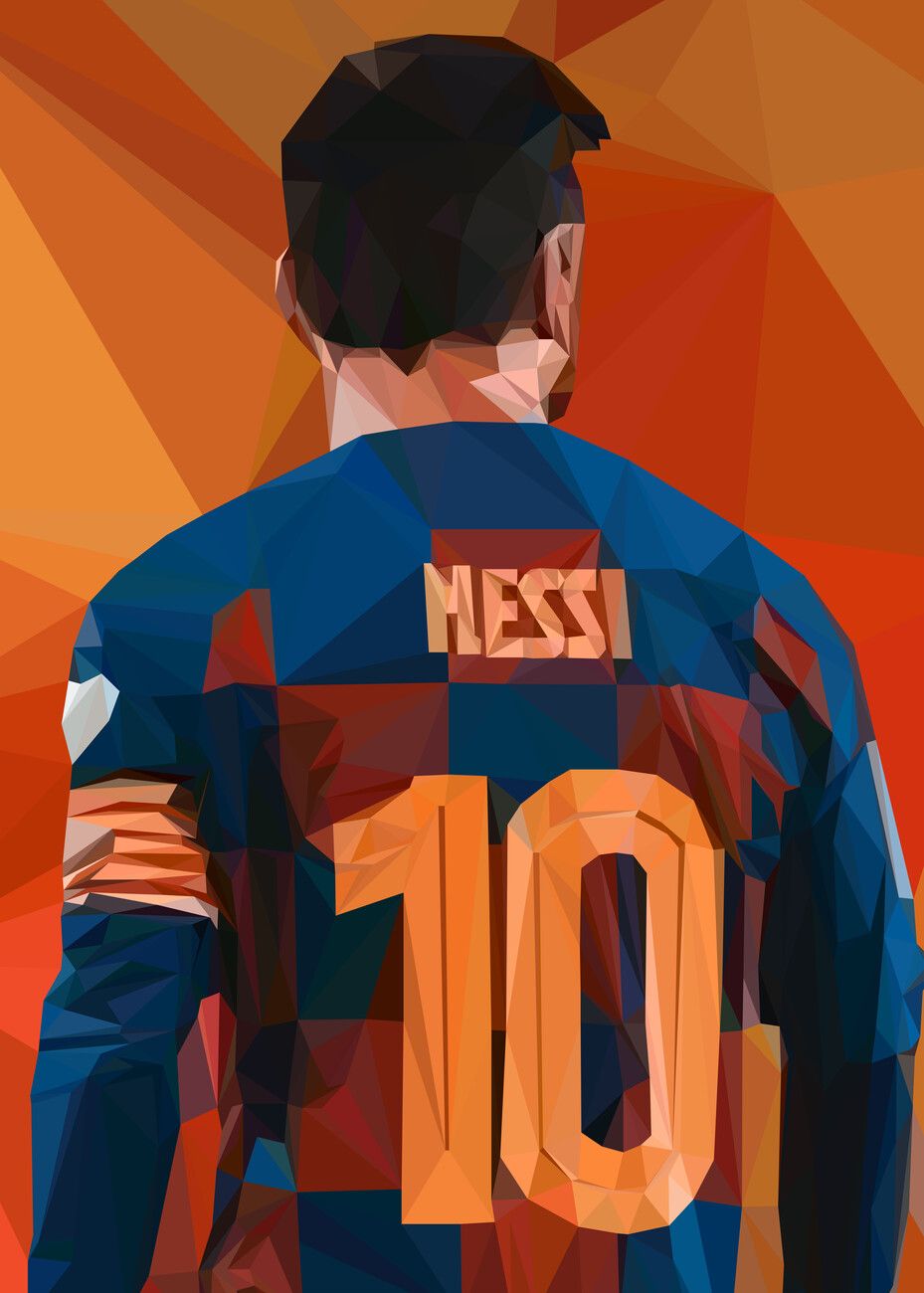 929x1300 Poster Lionel Messi. Wall Art 1 FREE