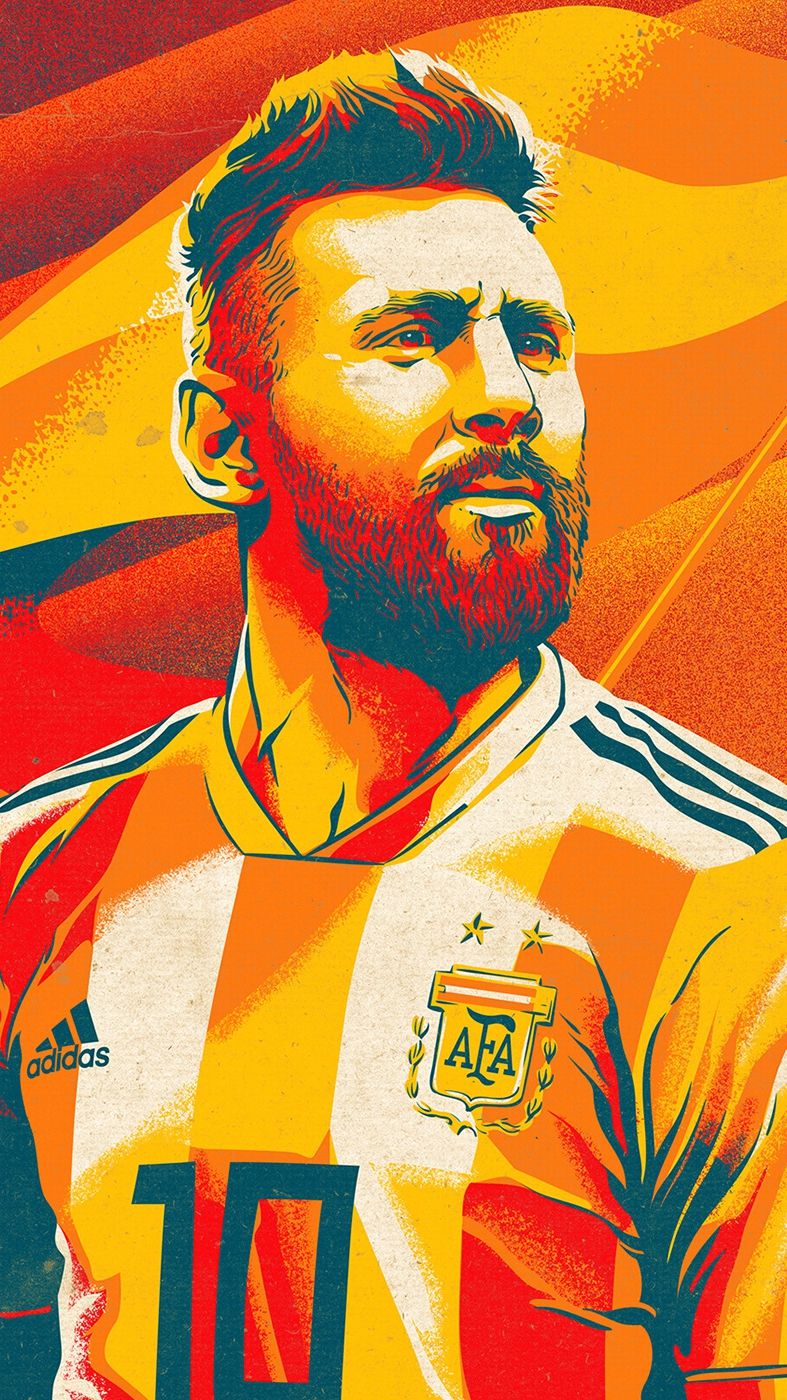 787x1400 Messi Poster Wallpaper