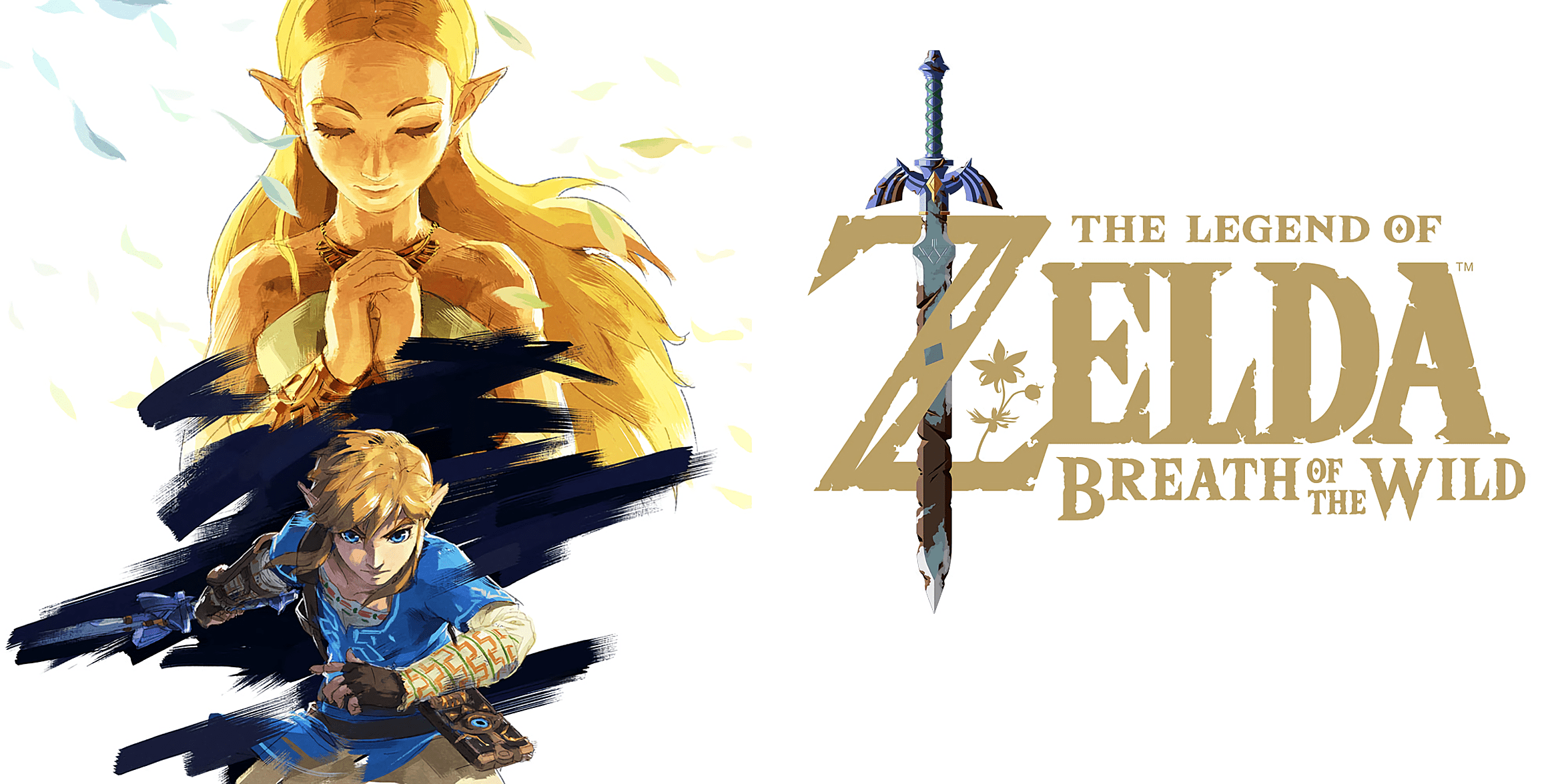 2350x1175 The Legend Of Zelda Breath Of The Wild Link Princess Zelda Nintendo The Legend Of Zelda Wallpaper:2350x1175