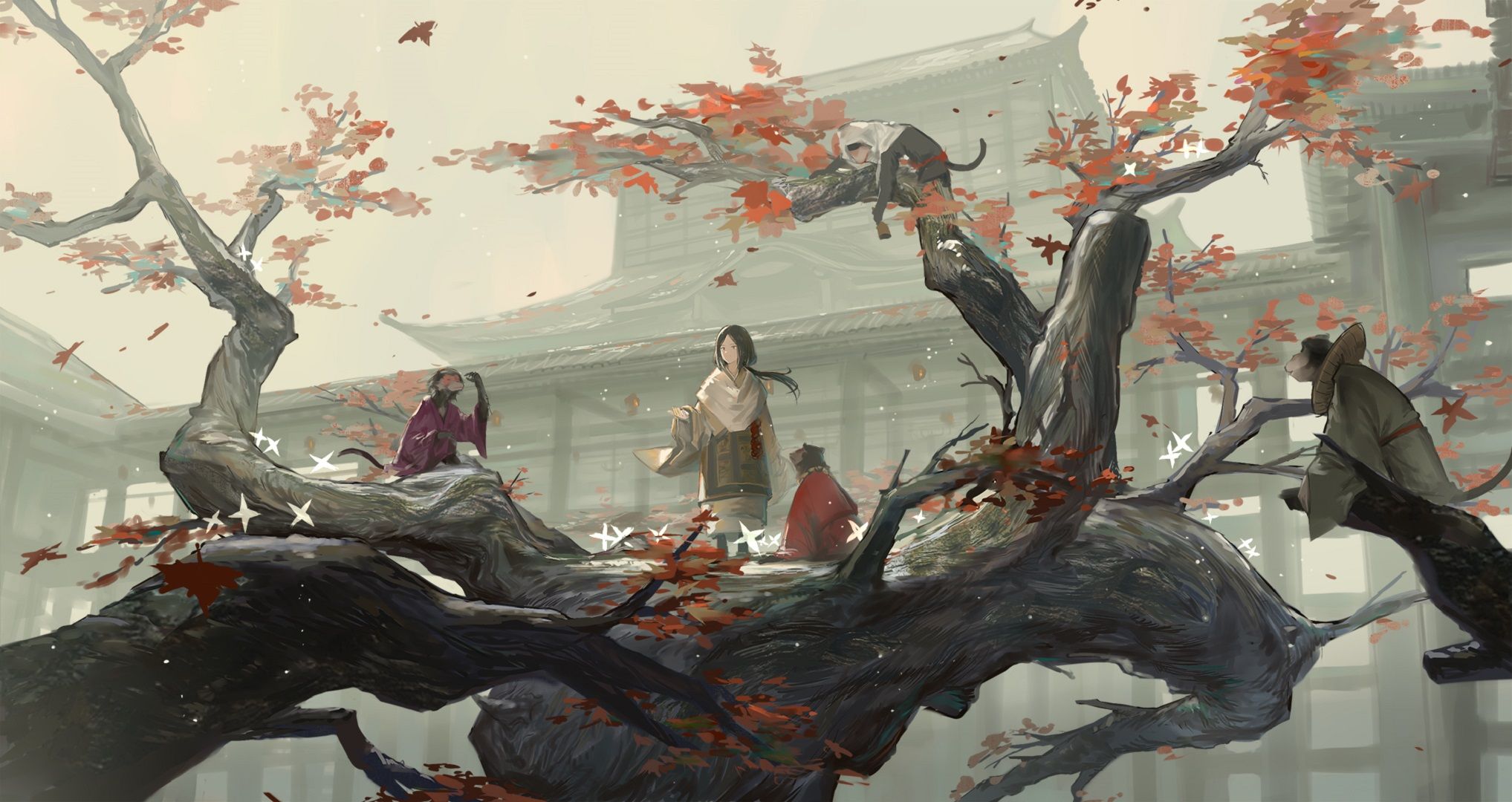 2035x1080 Desktop wallpaper: Sekiro: Shadows Die Twice, Video Game, Tree 4K free download for PC. 937223