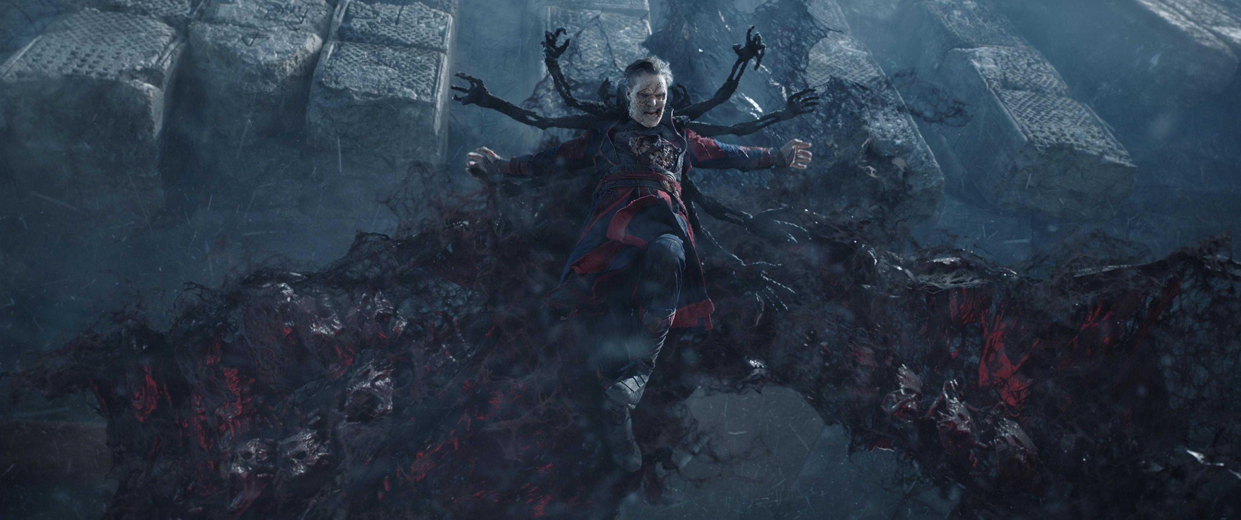 4096x1716 Zombie Strange has got to have my favorite design out of any character in the MCU. They went all the way with every crazy ideas that could have been thought off and