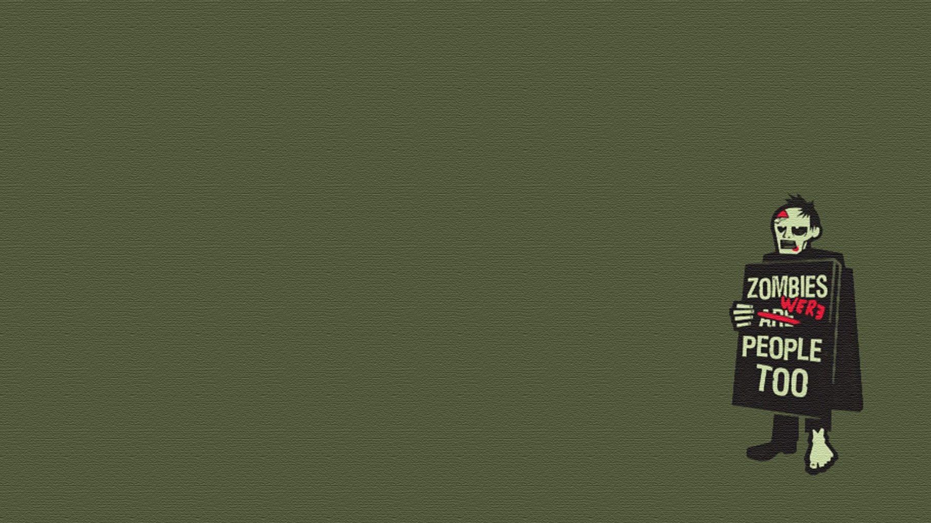 1820x1024 Download Zombie Funny Fun Art Wallpaperx1024