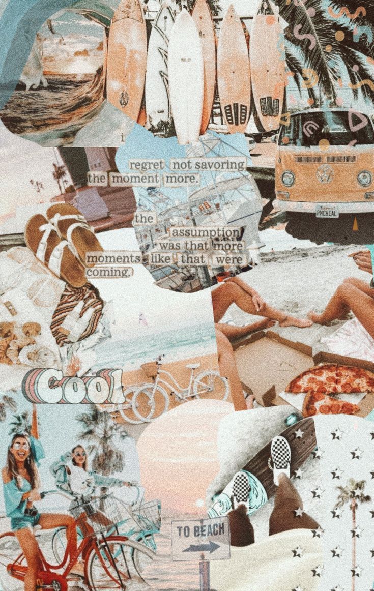 735x1162 iPad Summer Collage Wallpaper