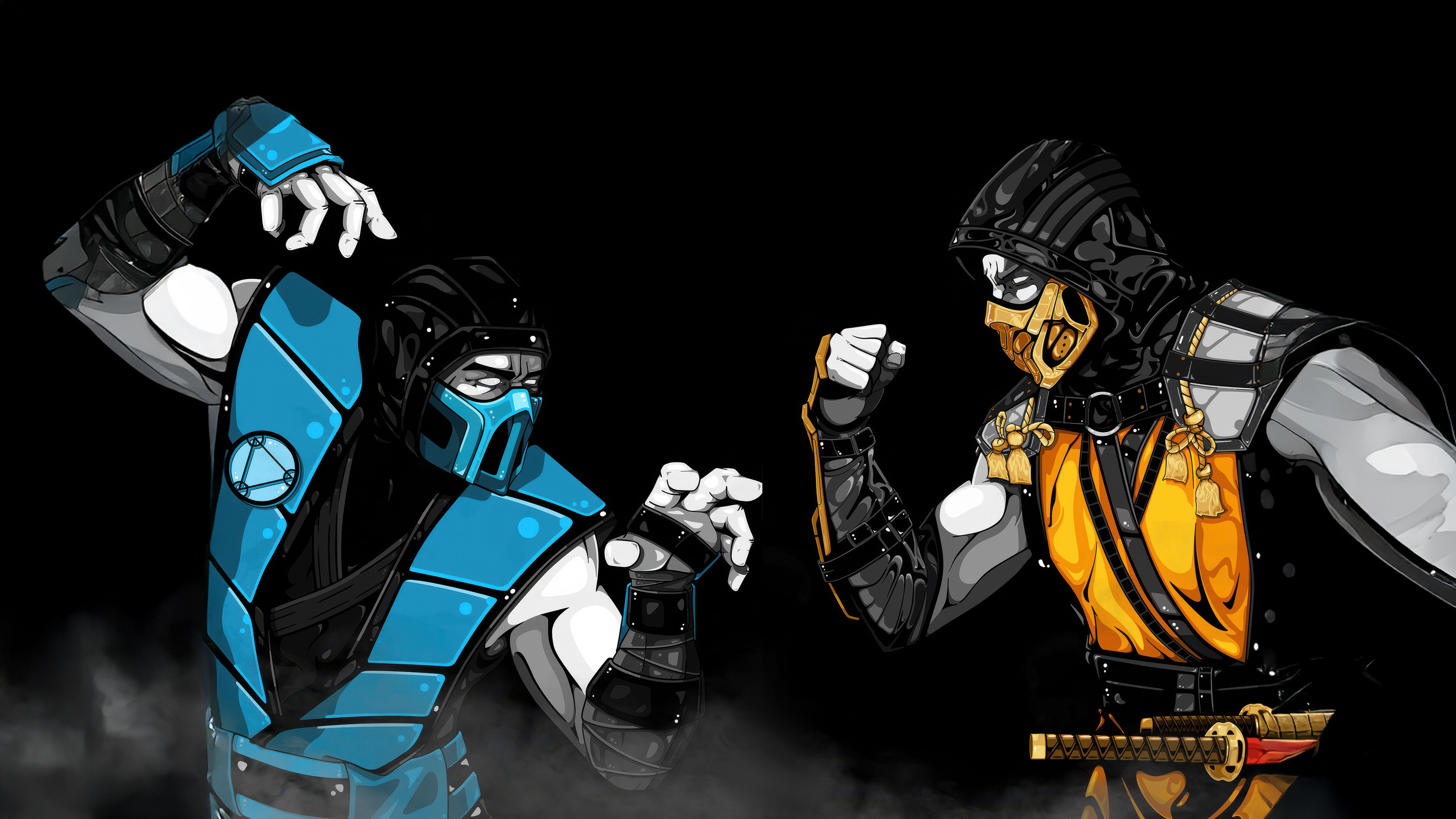 5120x2880 Mortal Kombat Sub Zero Vs Scorpion Wallpaper, HD Games Wallpaper, 4k Wallpaper, Image, Background, Photos and Picture