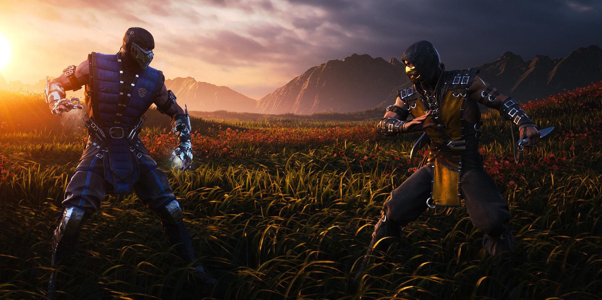 2048x1023 MKX Scorpion and Sub Zero facing off in “The Field” is visual poetry!