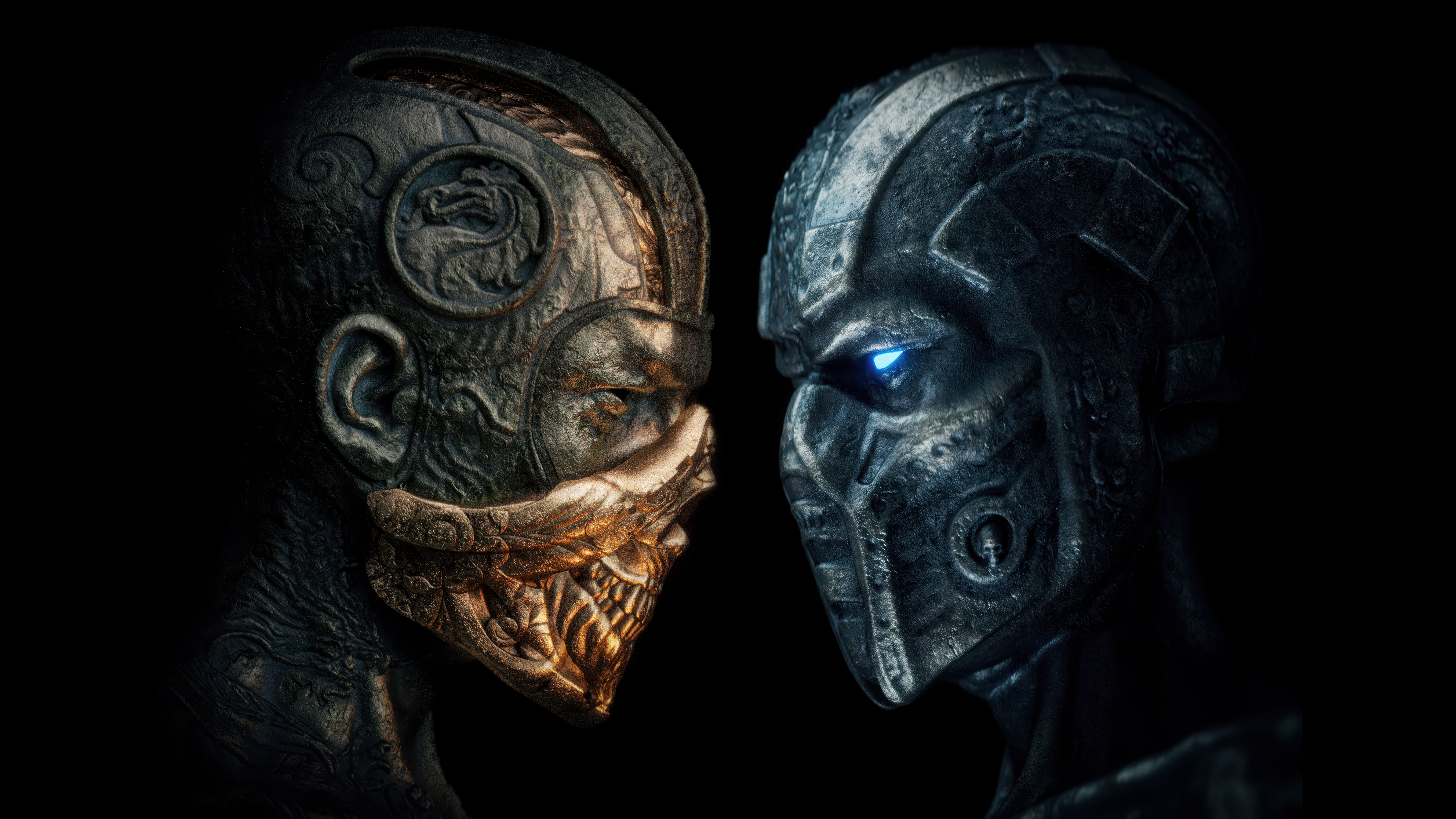 7680x4320 Scorpion Vs Sub Zero Wallpaper 4K, Mortal Kombat, Artwork, 5K, 8K