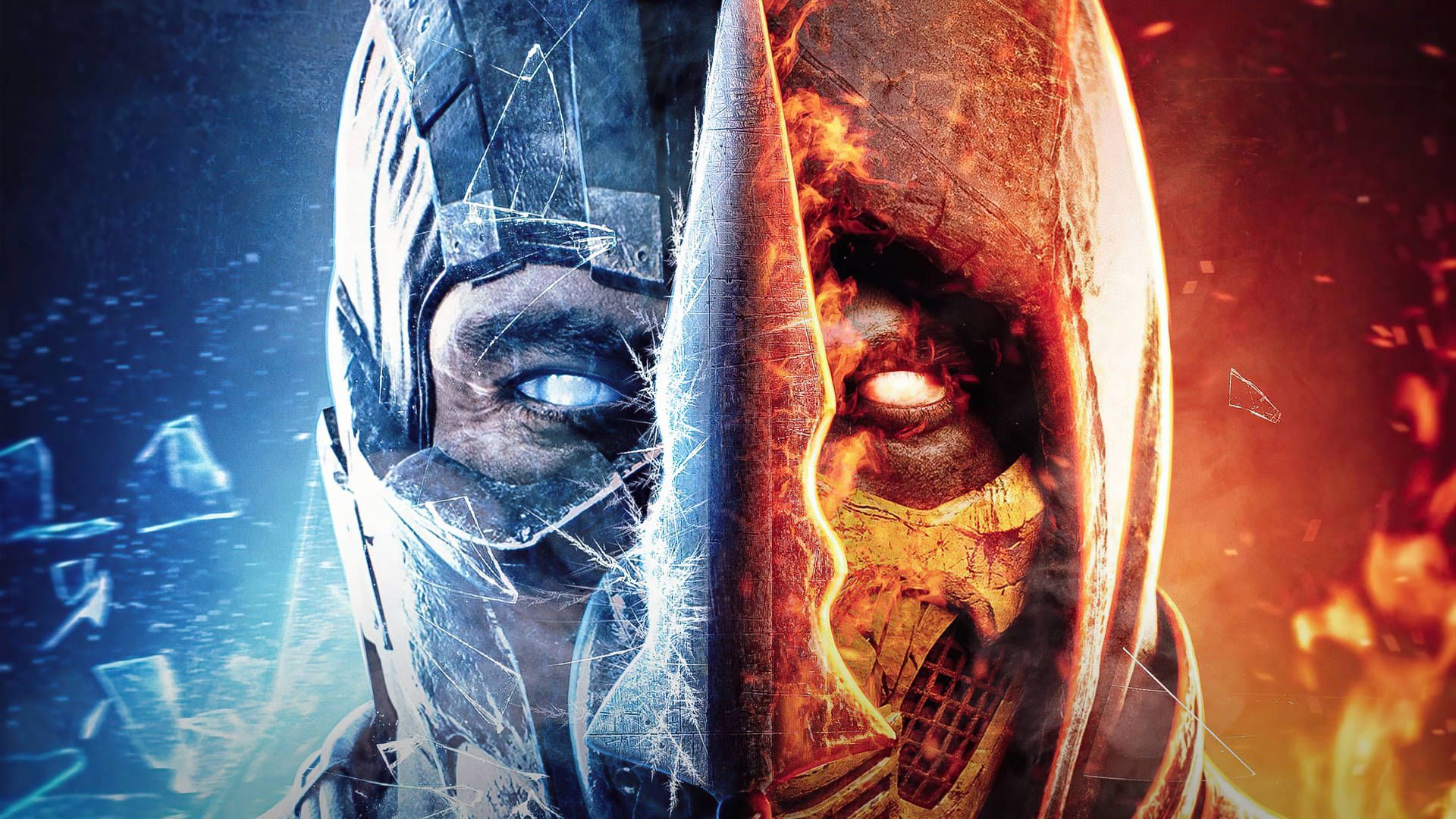 1920x1080 Sub Zero Versus Scorpion Wallpaper