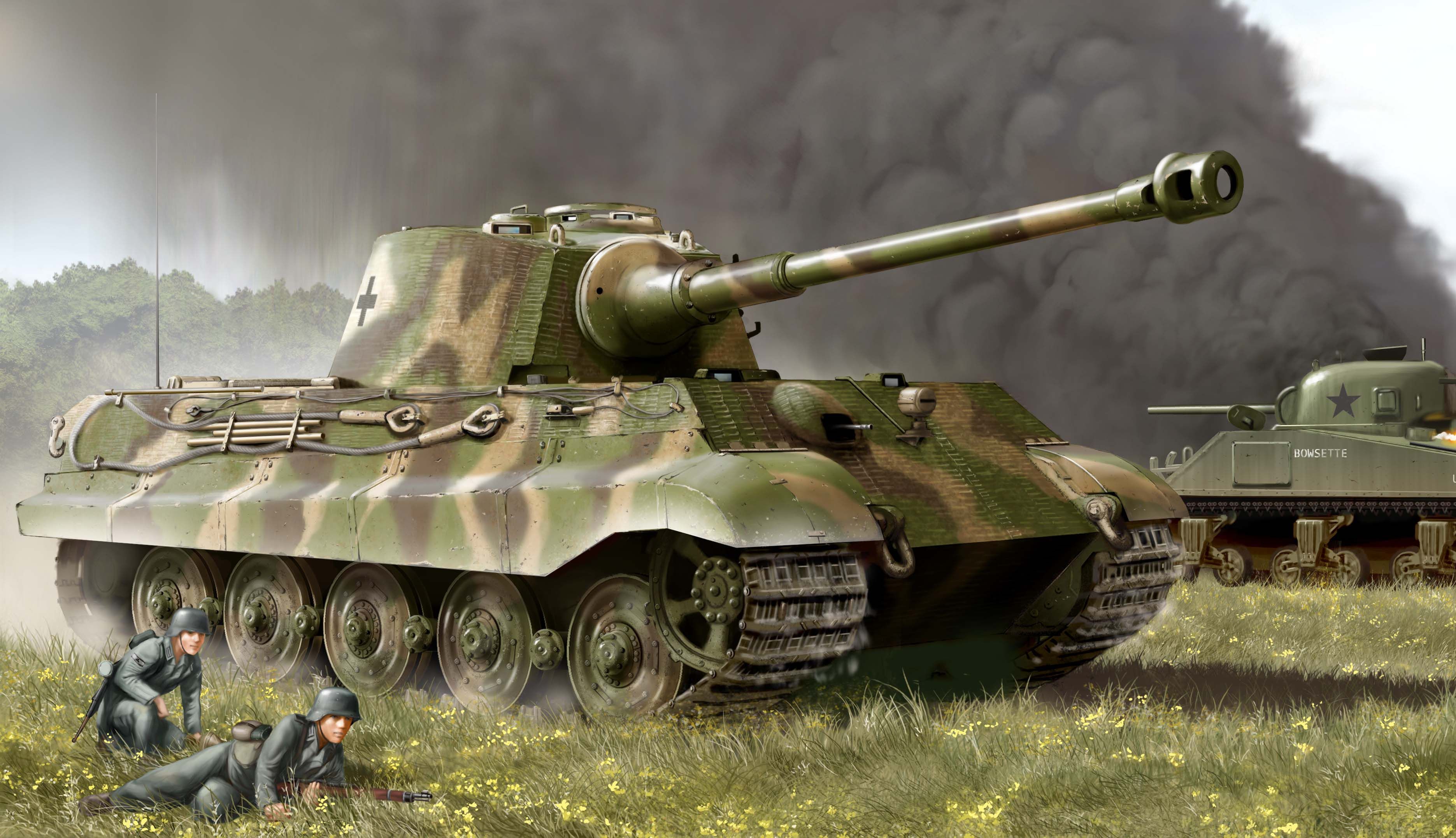 3742x2154 Download Tank Military Tiger II HD Wallpaperx2154
