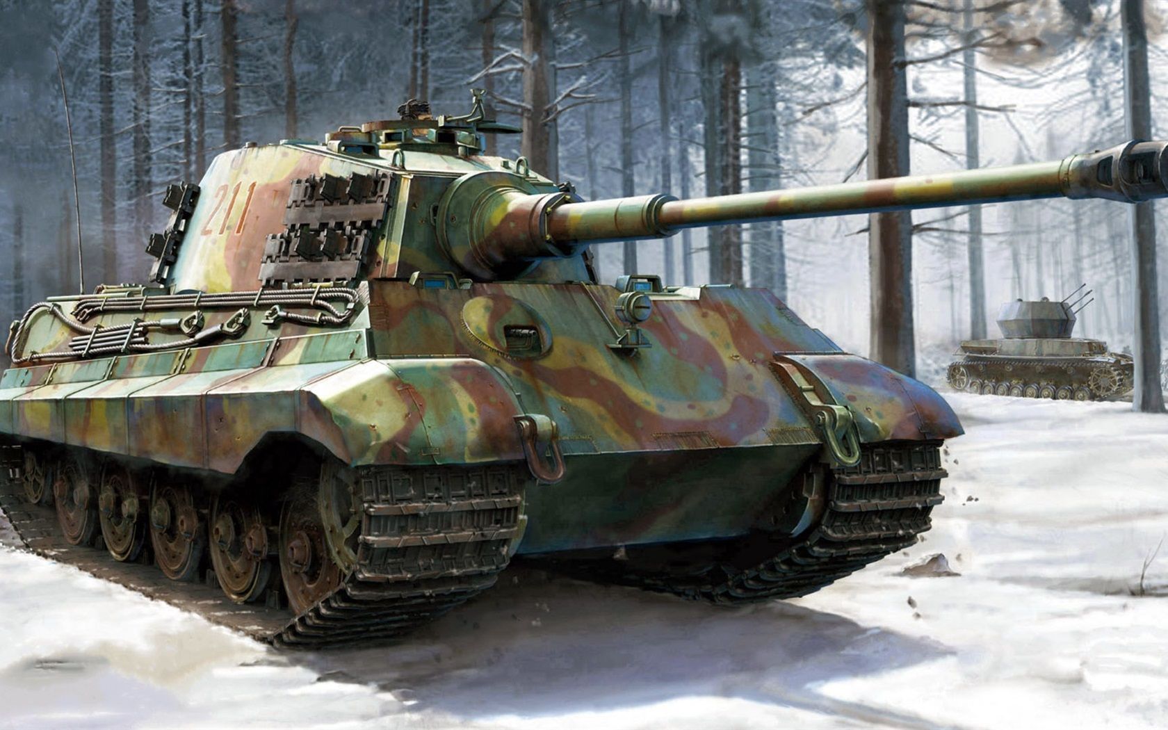 1680x1050 Wallpaper German heavy tank, Royal Tiger II 1920x1080 Full HD 2K Picture, Image