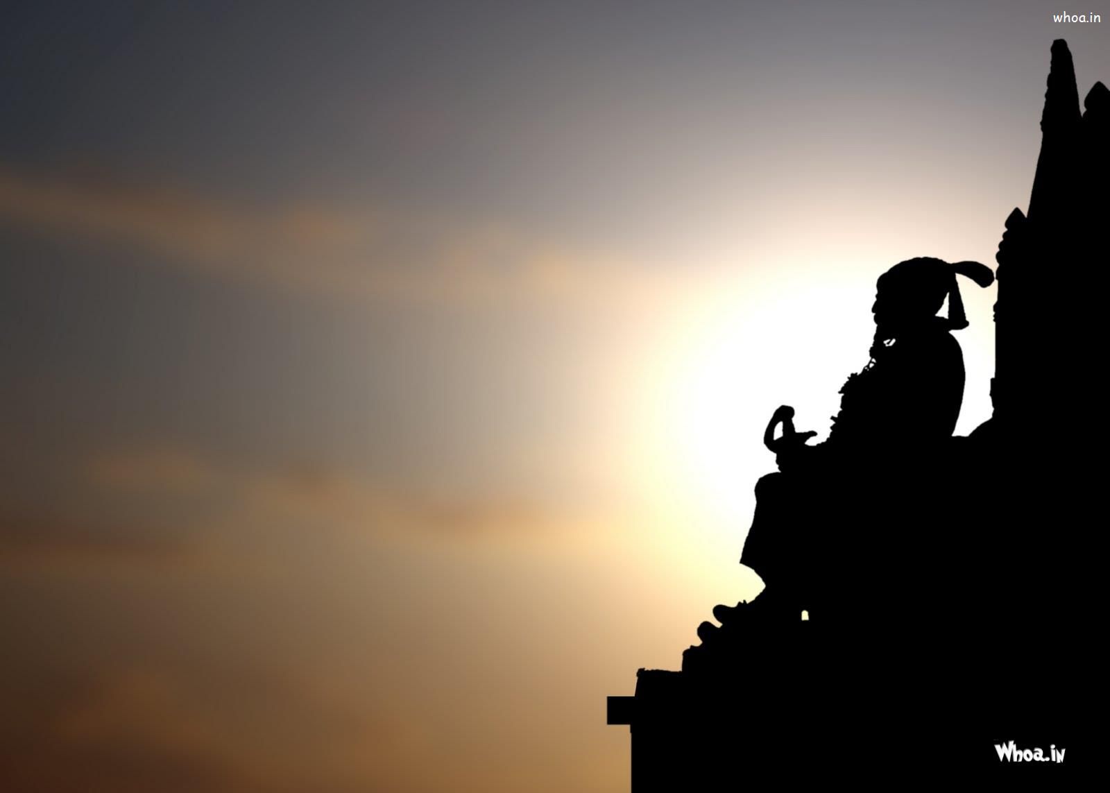 1600x1143 Shivaji Maharaj Statue With Sunset HD Wallpaper