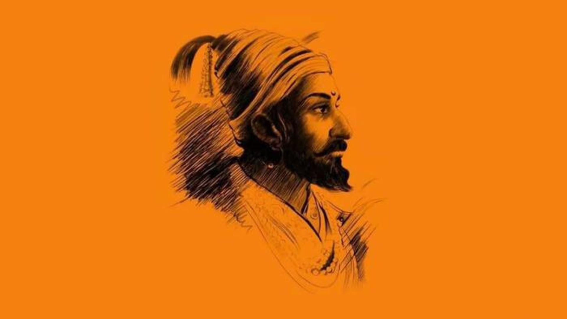 1920x1080 Drawing Of Chatrapati Shivaji Maharaj HD Shivaji Maharaj Wallpaper