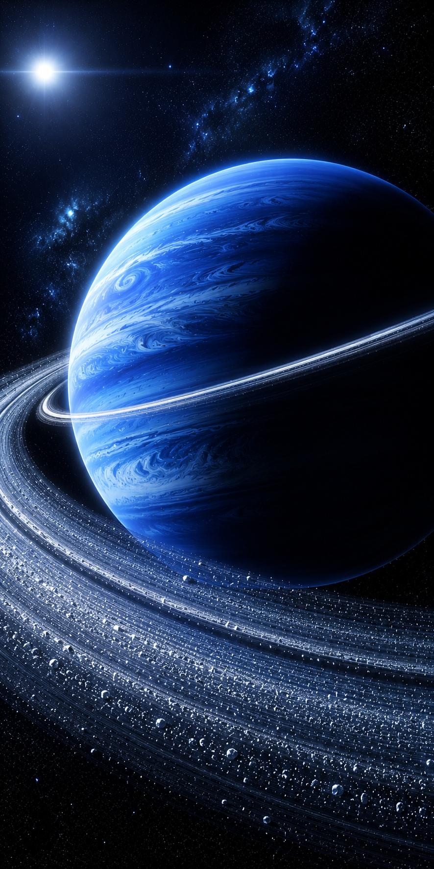 886x1775 Planet Phone Wallpaper 4K Space Background. iPhone & Android Digital Download