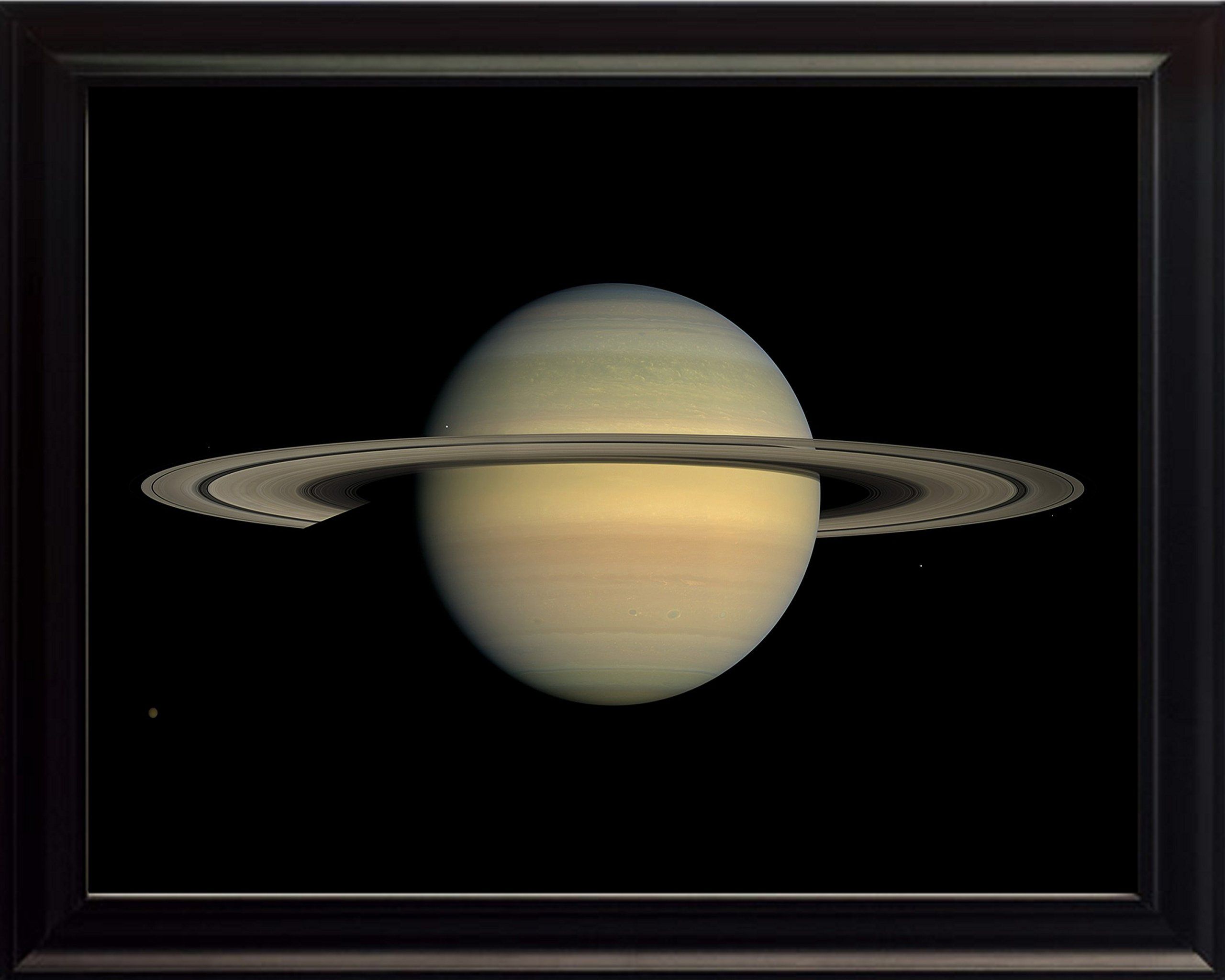 2560x2048 Planet Saturn (8x10 Framed). Planets and Moons Astronomy Galaxy. Poster, Print, Picture or Framed Wall Art Decor. Solar System Educational Photo Collection Christmas Gifts: Posters & Prints