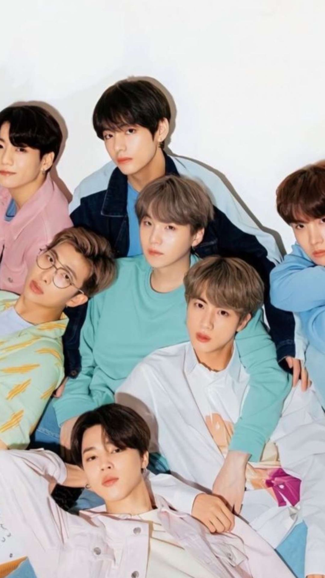 1080x1920 BTS Jungkook, Kim Taehyung, Jimin, RM, Jhope, Suga and Jin with beards. AI Image TV News