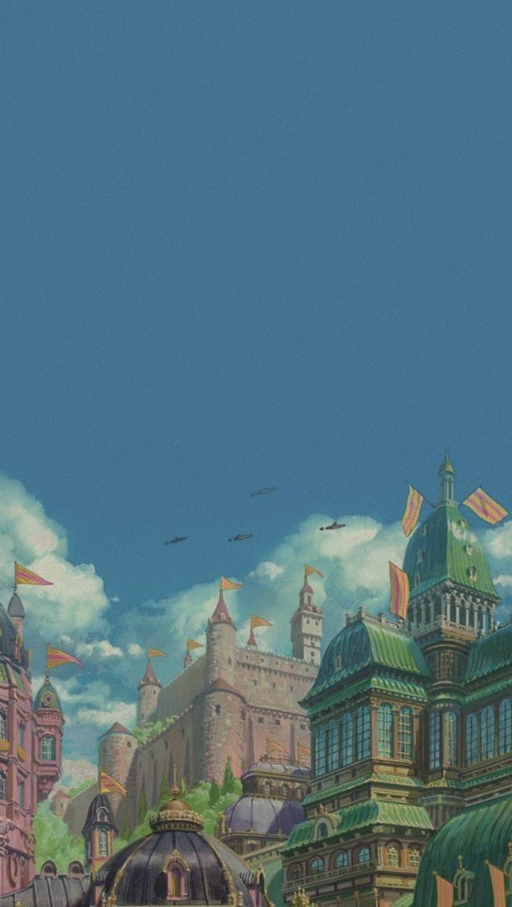 720x1276 Make your android phone aesthetic / Howl's moving castle (How to customize ios 15 on android phone)