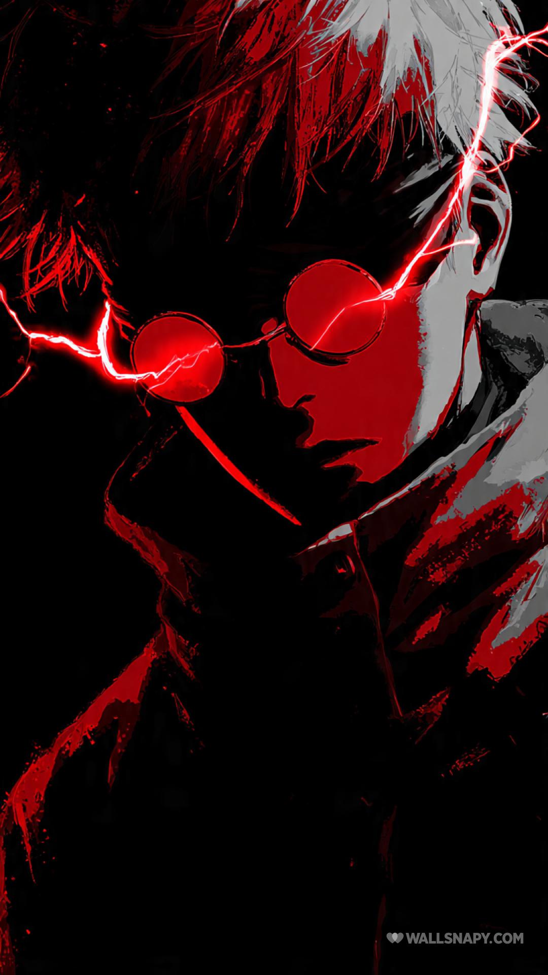 1080x1920 Satoru gojo blindfold electric chaos amoled wallpaper