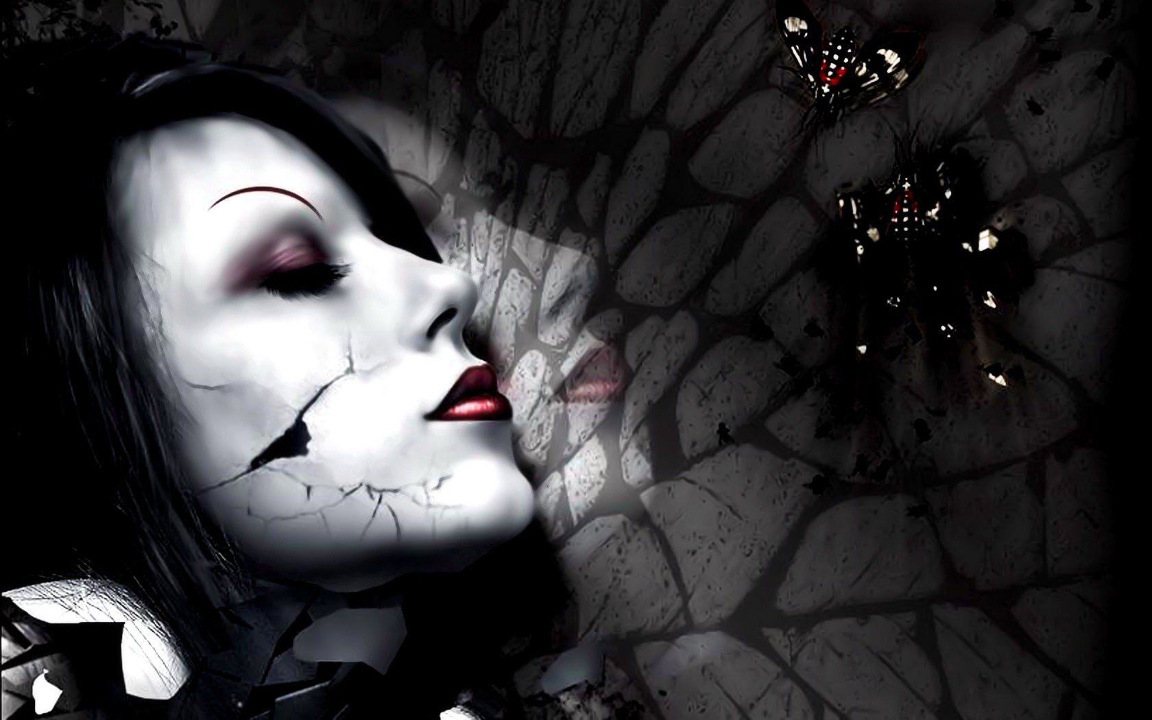 1680x1050 Dark Elegance: A Striking HD Wallpaper of Mysteryx1050