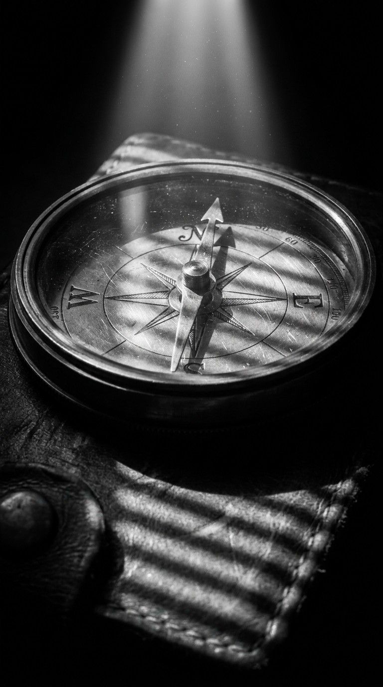 768x1376 Download Noir Detective Mystery Image, Detective, Compass