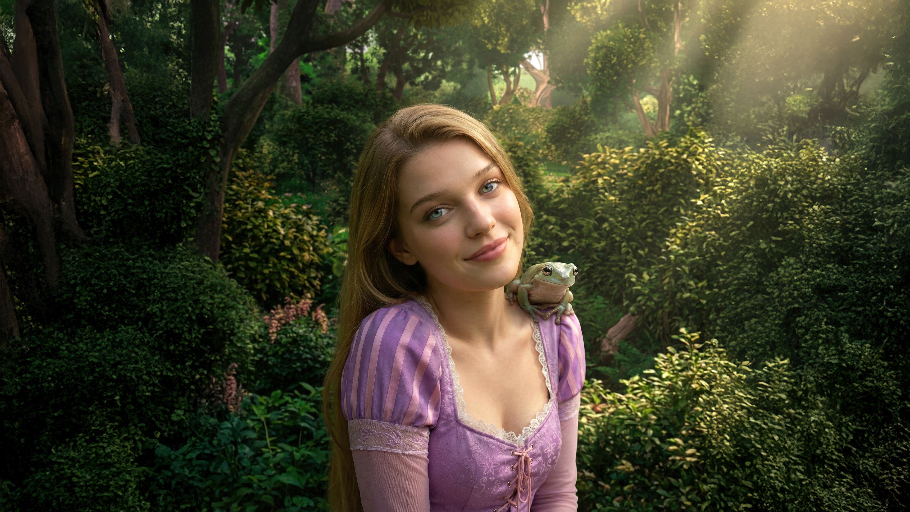 3840x2160 Teagan Croft Wallpaper 4K, Rapunzel, Disney Princess